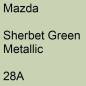 Preview: Mazda, Sherbet Green Metallic, 28A.